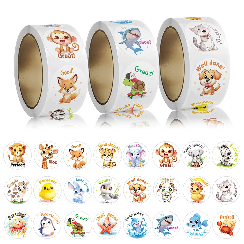 Cute Animal Stickers for Kids, Children Reward Stickers Bulk for Toddlers 2-4, 24 Designs Farm/Ocean/Wild Cartoon Sticker with M
Cute Animal Stickers for Kids, Children Reward Stickers Bulk for Toddlers 2-4, 24 Designs Farm/Ocean/Wild Cartoon Sticker with M