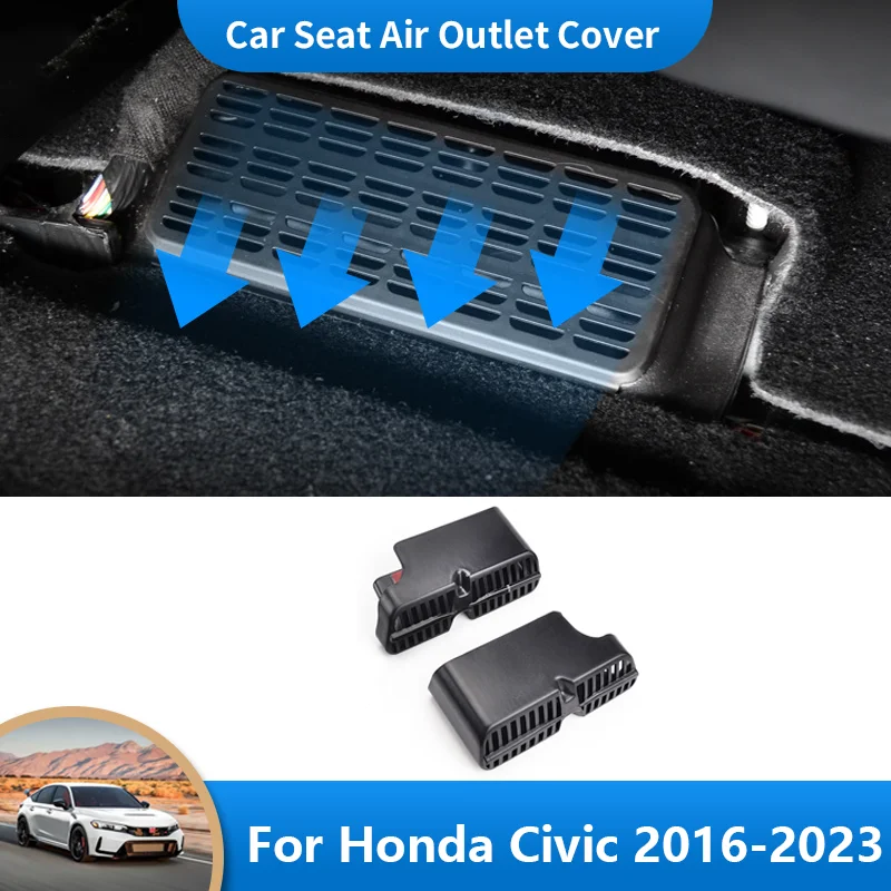 for Honda Civic Touring sedan 10th 11th 2016~2023 Car Air Vent Antiblocking Dust Cover Under Seat Air Conditioning Outlet Cover
for Honda Civic Touring sedan 10th 11th 2016~2023 Car Air Vent Antiblocking Dust Cover Under Seat Air Conditioning Outlet Cover