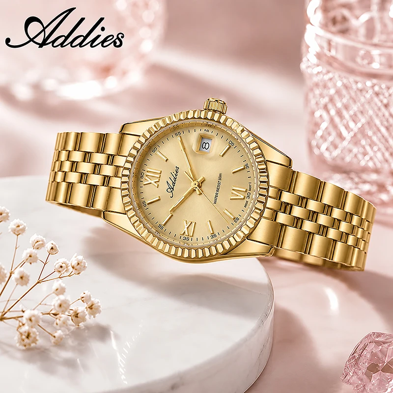 ADDIES Business Sapphire Glass Couple Wristwatch New Luxury Stainless Steel Luminous 5Bar Waterproof Couple Watch Lover Gift
ADDIES Business Sapphire Glass Couple Wristwatch New Luxury Stainless Steel Luminous 5Bar Waterproof Couple Watch Lover Gift