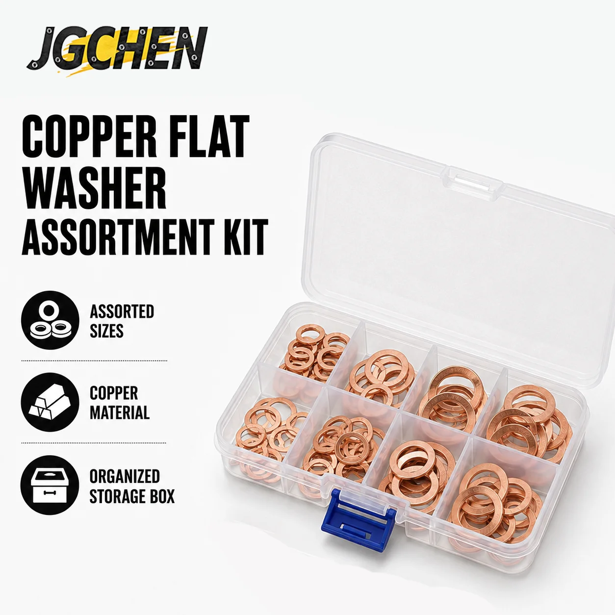 M3-M30 Copper Washer Gasket Nut and Bolt Set Sealing Solid Gasket Washer Flat Ring Seal Assortment Kit For Sump Plugs Bolt Parts
M3-M30 Copper Washer Gasket Nut and Bolt Set Sealing Solid Gasket Washer Flat Ring Seal Assortment Kit For Sump Plugs Bolt Parts