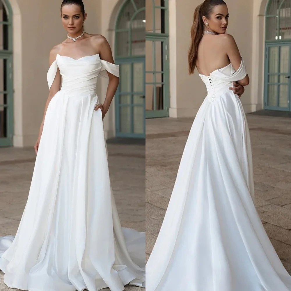 Customized Temperament Wedding Dresses Dreamy Strapless Heavy Industry Wedding Classic Lace Up Back Dresses 2025 Bride Gowns
Customized Temperament Wedding Dresses Dreamy Strapless Heavy Industry Wedding Classic Lace Up Back Dresses 2025 Bride Gowns