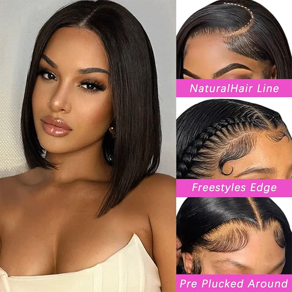 Transparent 13x4 Lace Front Human Hair Wigs 180% Density Short Bob Wigs For Women Human Hair Straight Lace Front Wigs Human Hair
Transparent 13x4 Lace Front Human Hair Wigs 180% Density Short Bob Wigs For Women Human Hair Straight Lace Front Wigs Human Hair