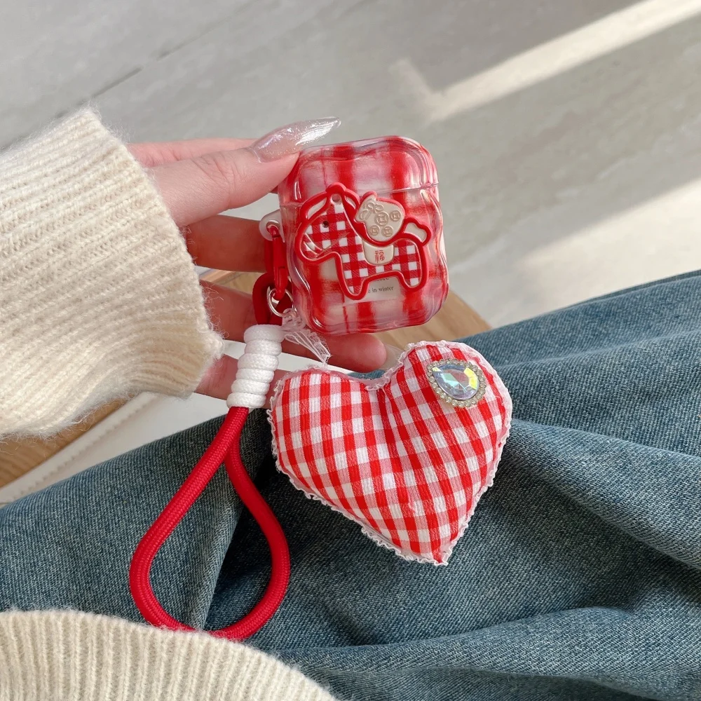 Fashion plaid money bag pony headphone protective case for AirPods 2 3 4 Pro 2 3 Korean INS creative shockproof protective cover
Fashion plaid money bag pony headphone protective case for AirPods 2 3 4 Pro 2 3 Korean INS creative shockproof protective cover