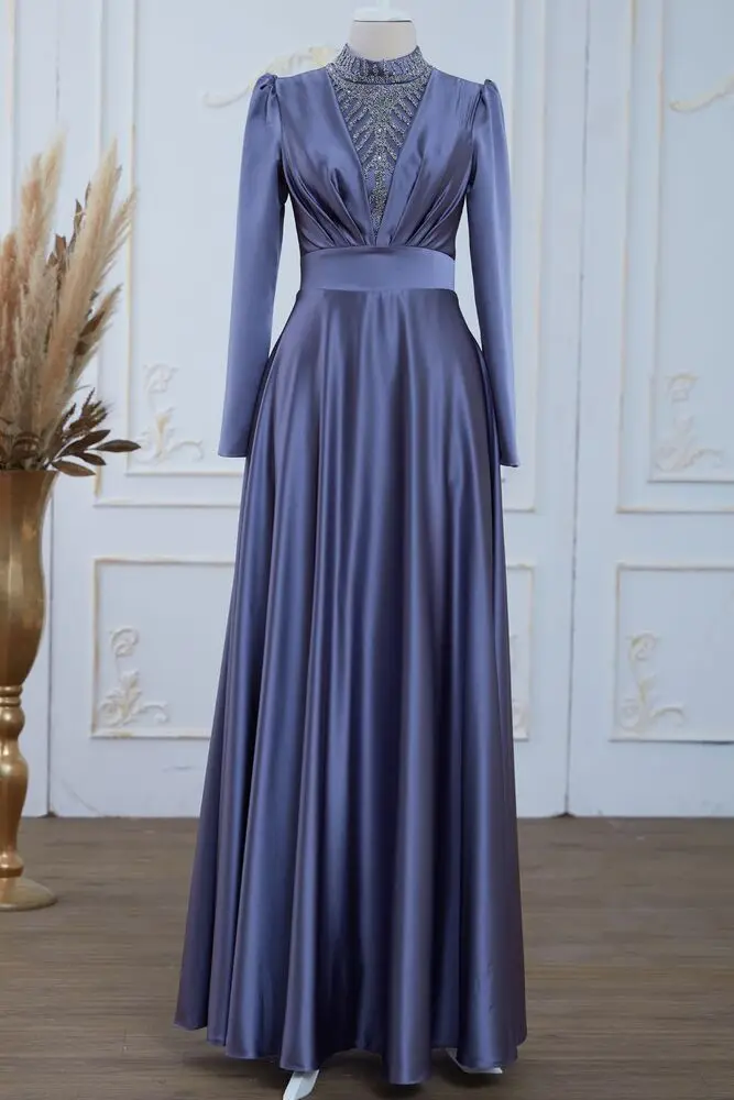 Sapphire Satin Evening Dress Lilac-Dresslife Hijab Clothing-ALM2113 Stylish Design Indoor Women Muslim Evening Gowns
Sapphire Satin Evening Dress Lilac-Dresslife Hijab Clothing-ALM2113 Stylish Design Indoor Women Muslim Evening Gowns
