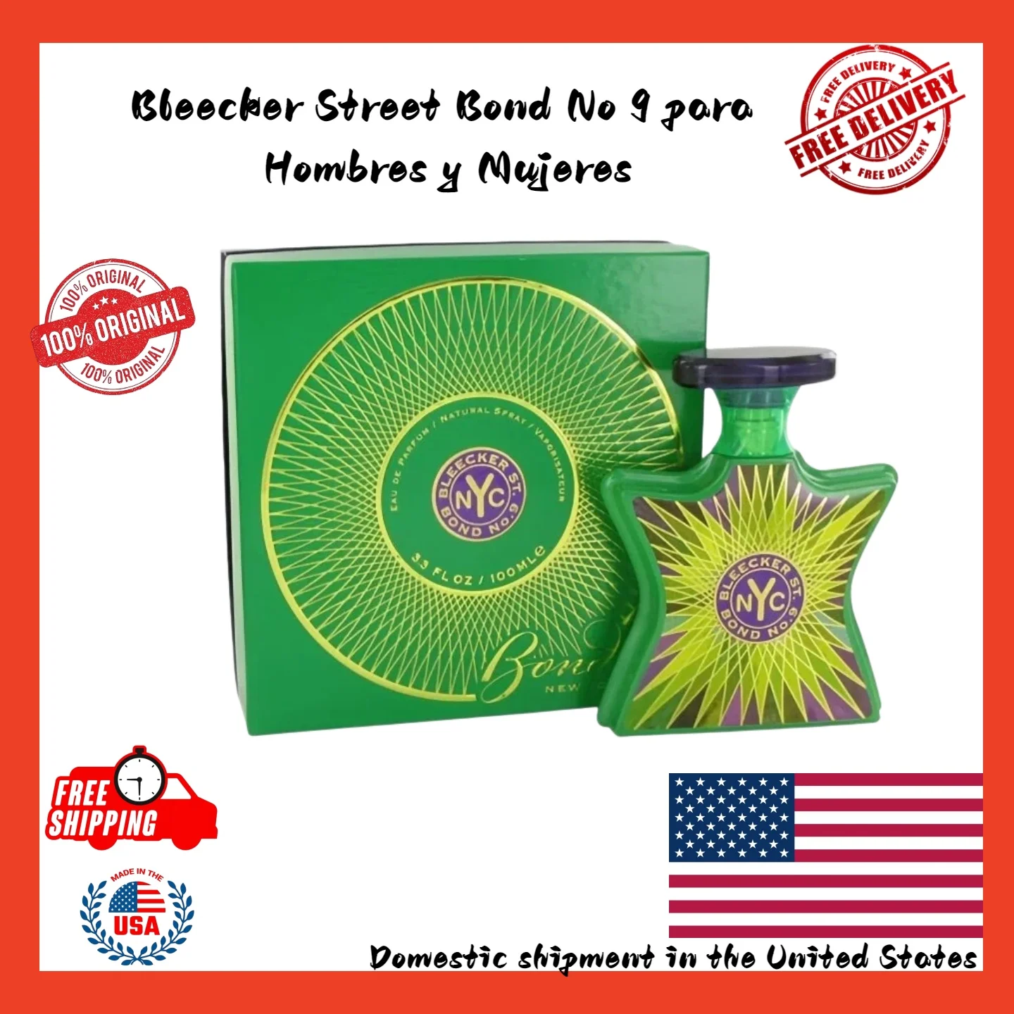 BOND No. 9 BLEECKER STREET EAU DE PERFUME SPRAY 100ml/3.4oz FULL ORIGINAL Luxury perfume a birthday or Valentine's Day gift
BOND No. 9 BLEECKER STREET EAU DE PERFUME SPRAY 100ml/3.4oz FULL ORIGINAL Luxury perfume a birthday or Valentine's Day gift