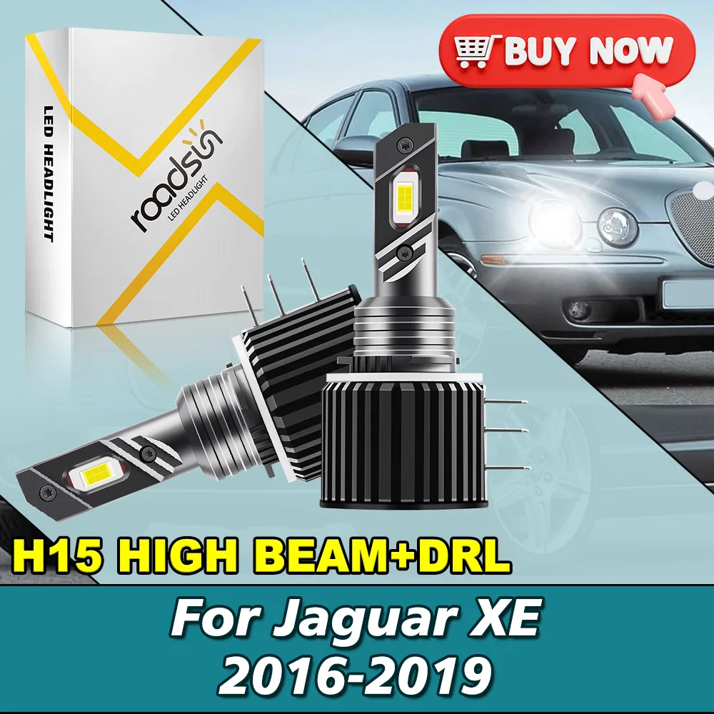 28000LM 6000K белые светодиодные фары для Jaguar XE 2016-2019 H15 дальнего света + DRL 3570 CSP чип Plug & Play 2 шт.
28000LM 6000K белые светодиодные фары для Jaguar XE 2016-2019 H15 дальнего света + DRL 3570 CSP чип Plug & Play 2 шт.
