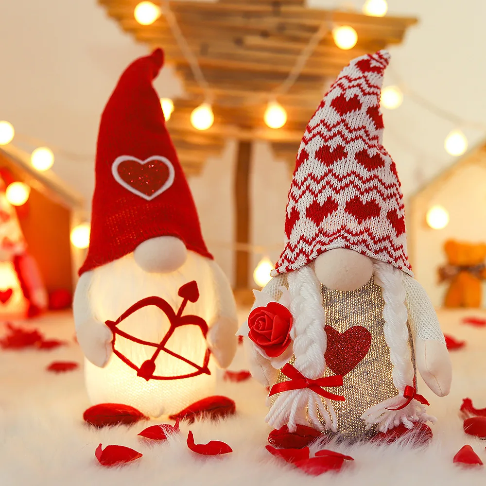 Valentine's Day Gnome Doll with LED Light Faceless Gnome Plush Doll for Wedding Christmas Valentines Mother's Day Decorations
Valentine's Day Gnome Doll with LED Light Faceless Gnome Plush Doll for Wedding Christmas Valentines Mother's Day Decorations