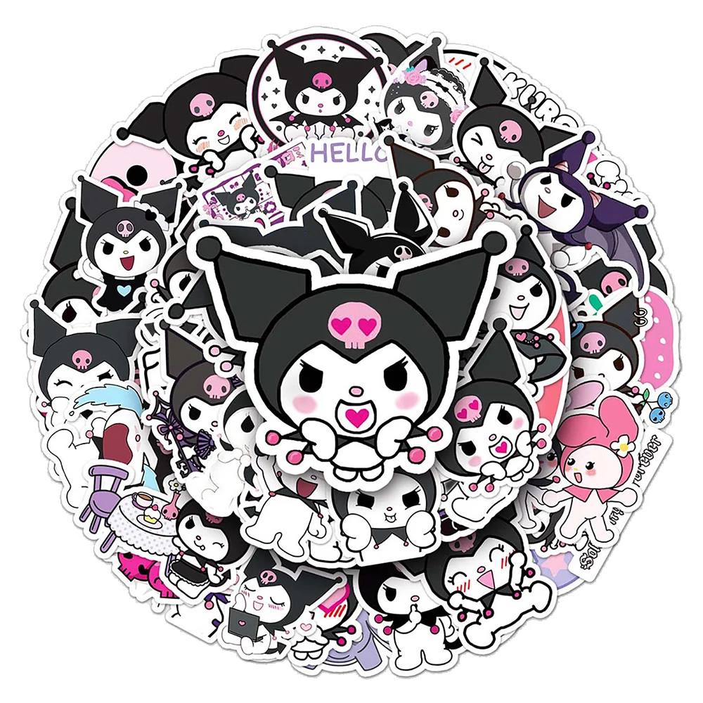 10/30/50PCS Kawaii Kuromi Stickers Sanrio Cartoon Decals Skateboard Guitar Suitcase Motorcycle Graffiti PVC Waterproof Sticker
10/30/50PCS Kawaii Kuromi Stickers Sanrio Cartoon Decals Skateboard Guitar Suitcase Motorcycle Graffiti PVC Waterproof Sticker