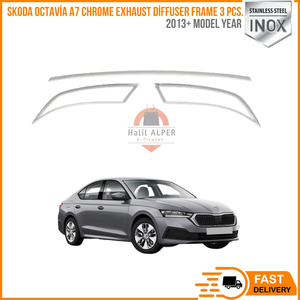 For Skoda Octavia A7 chrome exhaust diffuser frame 3 pieces. 2013 and above. Stainless steel. A + quality modified design
For Skoda Octavia A7 chrome exhaust diffuser frame 3 pieces. 2013 and above. Stainless steel. A + quality modified design