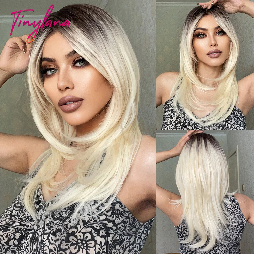 Ombre Black White Blonde Layered Synthetic Wigs with Bangs Med-Length Straight Wig for Women Daily Party Cosplay Heat Resistant
Ombre Black White Blonde Layered Synthetic Wigs with Bangs Med-Length Straight Wig for Women Daily Party Cosplay Heat Resistant