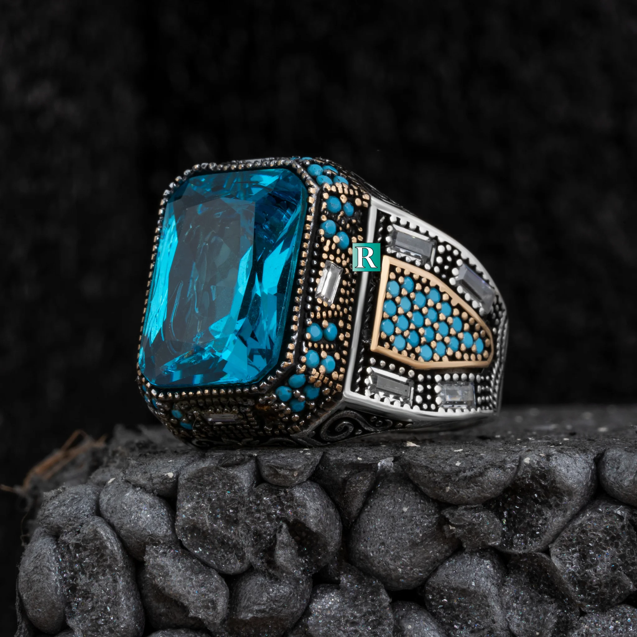 925 Sterling Silver Ring for Men Zircon and Topaz Stone high quality gift of jewelry colour handmade All Size elegant design
925 Sterling Silver Ring for Men Zircon and Topaz Stone high quality gift of jewelry colour handmade All Size elegant design