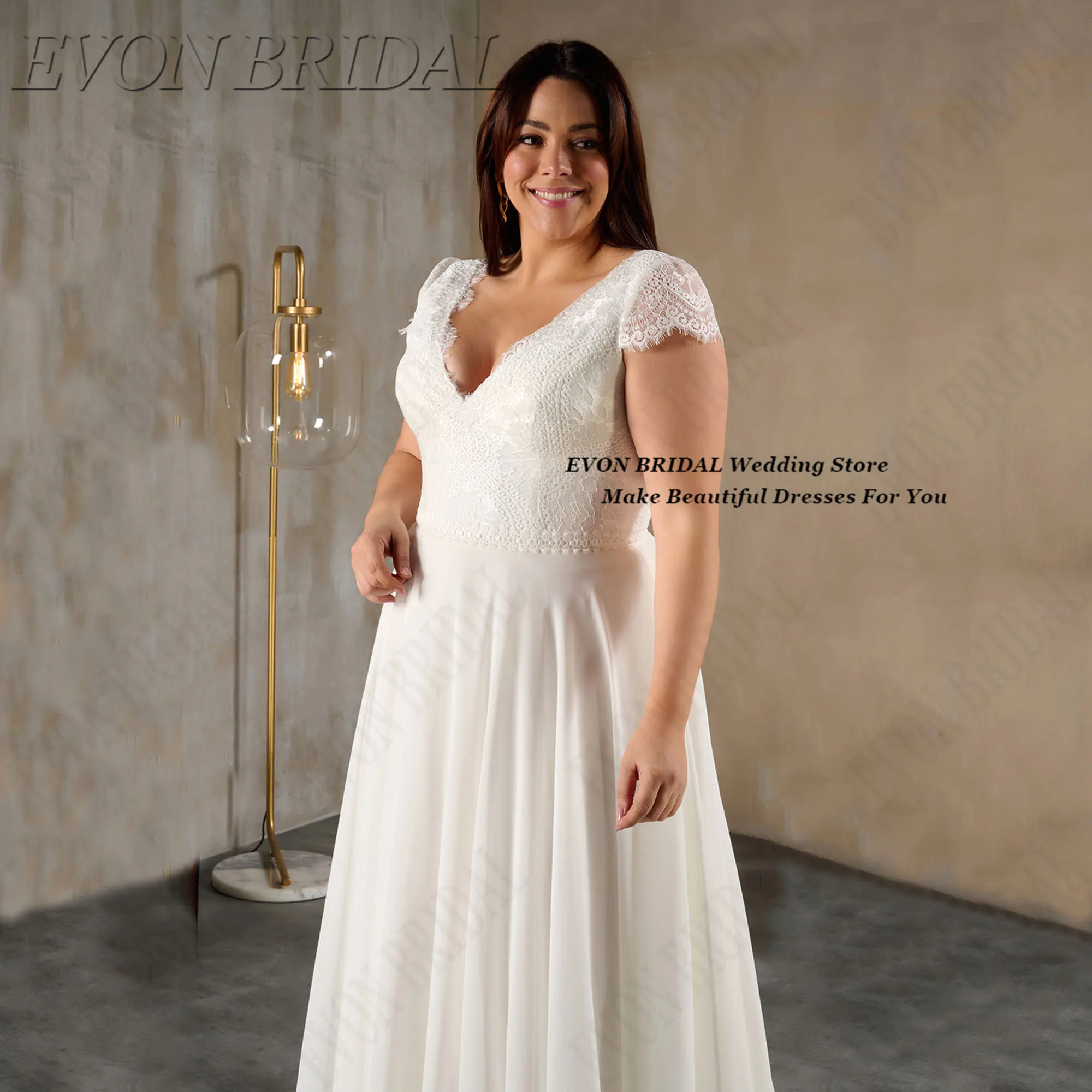 Classic Civil Wedding Gown Small Train Vintage Wedding dresses for parties Floor Length Bridal Party Gown EVON BRIDAL Customized
Classic Civil Wedding Gown Small Train Vintage Wedding dresses for parties Floor Length Bridal Party Gown EVON BRIDAL Customized
