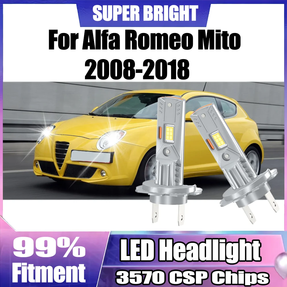 2PCS 6000K White 22000LM Canbus H7 LED Headlight 12V For Alfa Romeo Mito 2008 2009 2010 2011 2012 2013 2014 2015 2016 2017 2018
2PCS 6000K White 22000LM Canbus H7 LED Headlight 12V For Alfa Romeo Mito 2008 2009 2010 2011 2012 2013 2014 2015 2016 2017 2018