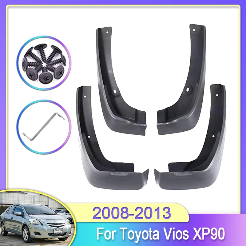 Mud Flaps For Toyota Vios 2nd XP90 2008~2013 2009 2010 Guard Splash Flap Mudguard Fender Car Accessories Front Rear Parts ABS
Mud Flaps For Toyota Vios 2nd XP90 2008~2013 2009 2010 Guard Splash Flap Mudguard Fender Car Accessories Front Rear Parts ABS