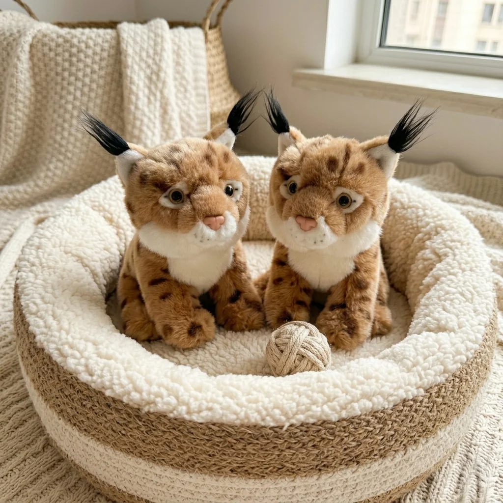 Realistic Lynx Plush Toy 6.3in Lifelike Bobcat Stuffed Animal Soft Wild Cat Gift for Kids Adults Collectible Home Decor
Realistic Lynx Plush Toy 6.3in Lifelike Bobcat Stuffed Animal Soft Wild Cat Gift for Kids Adults Collectible Home Decor