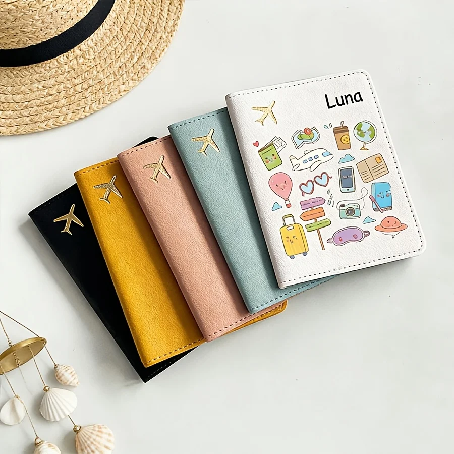 Custom Name Text Passport Holder Cute Cartoon Lightweight Travel Case Fashion Gift for Vacation Business Trip Use
Custom Name Text Passport Holder Cute Cartoon Lightweight Travel Case Fashion Gift for Vacation Business Trip Use