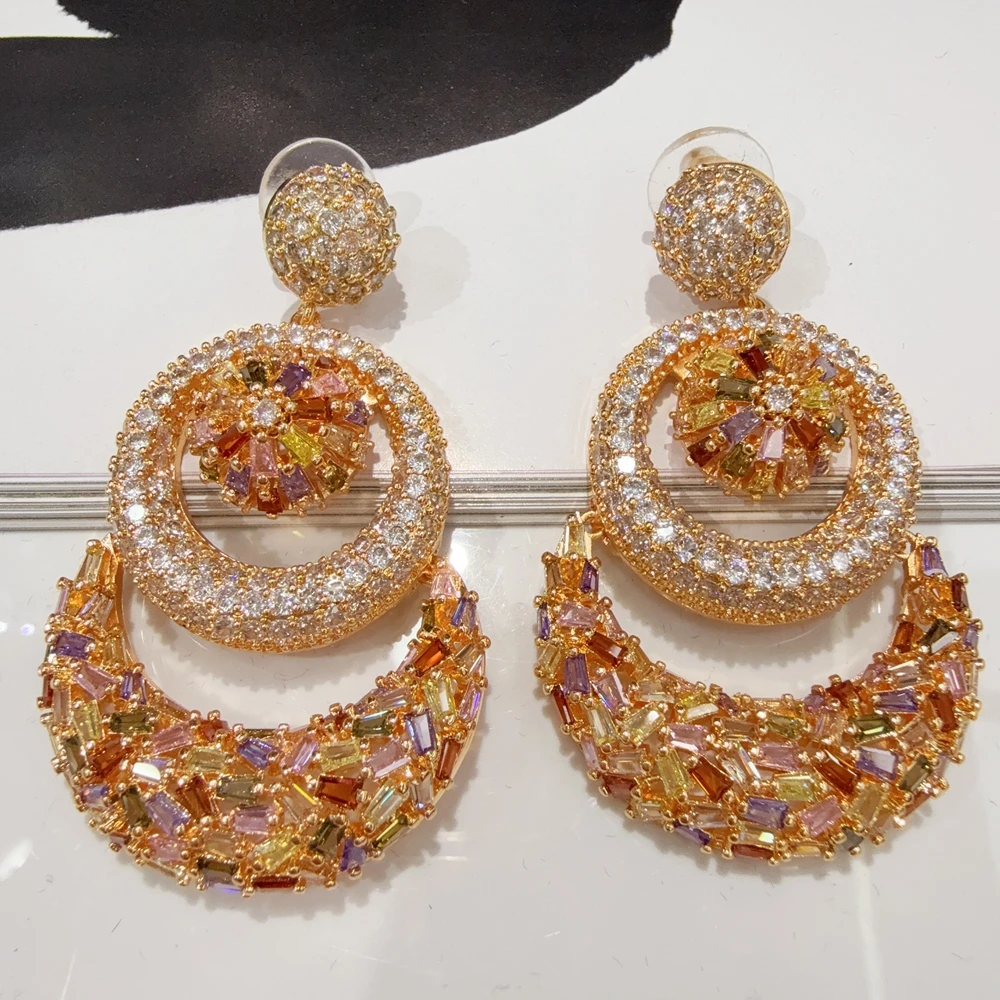 Zircons Classic Long Big Water Drop Indian Gold Color Luxury Micro Pave CZ Earrings Dubai Bridal Wedding Jewelry FHK22013
Zircons Classic Long Big Water Drop Indian Gold Color Luxury Micro Pave CZ Earrings Dubai Bridal Wedding Jewelry FHK22013