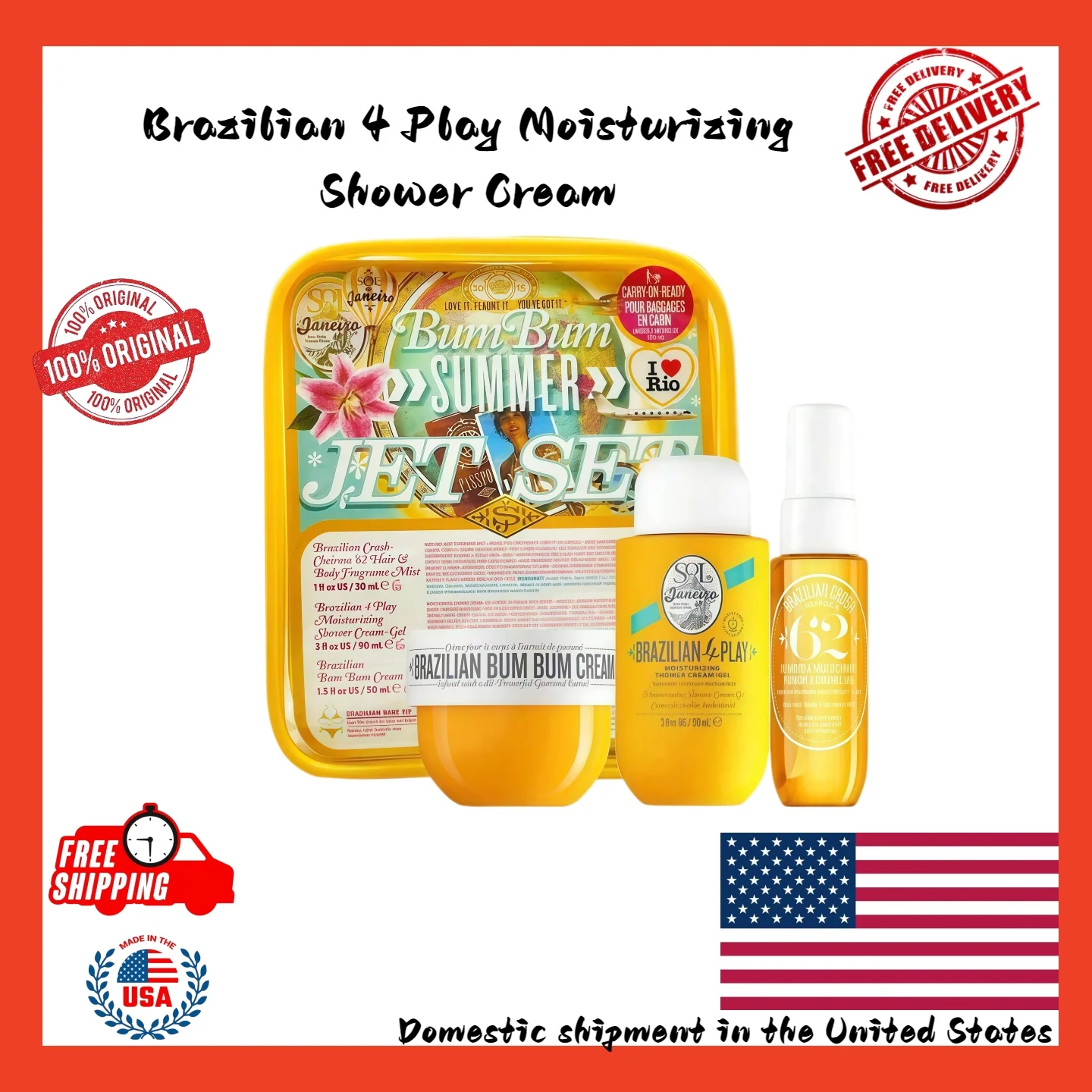 Brazilian 4 Play Moisturizing Shower Cream Long-lasting Arabian luxury fragrance, suitable for everyday use.
Brazilian 4 Play Moisturizing Shower Cream Long-lasting Arabian luxury fragrance, suitable for everyday use.