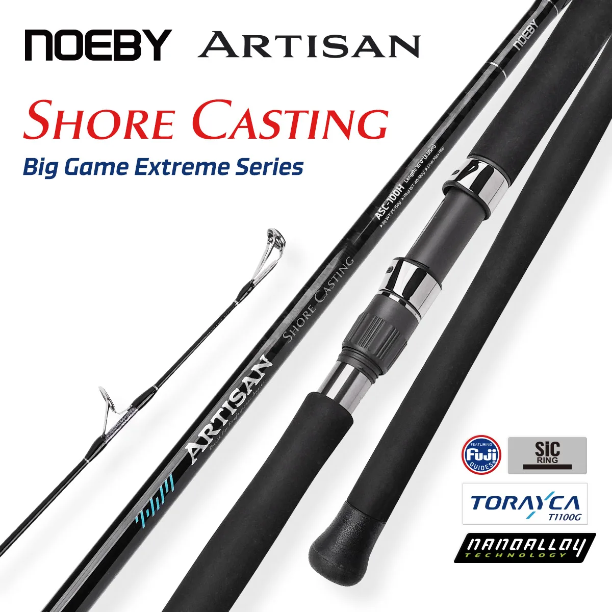 NOEBY Artisan Shore Casting Fishing Rod 2.87m 3.05m Fuji SIC Torayca T1100 Big Game Long Casting Shore Saltwater Fishing Rods
NOEBY Artisan Shore Casting Fishing Rod 2.87m 3.05m Fuji SIC Torayca T1100 Big Game Long Casting Shore Saltwater Fishing Rods