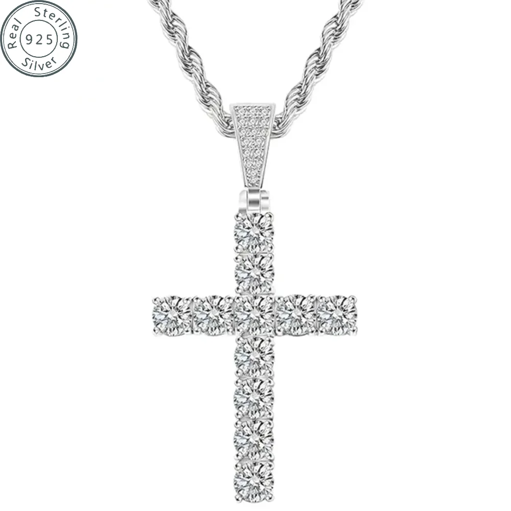 Cross Necklace for Men Gold Necklace for Women Gold Cross Jewelry 14K Silver Plated Solid Iced Cubic Zirconia 925 sterling silve
Cross Necklace for Men Gold Necklace for Women Gold Cross Jewelry 14K Silver Plated Solid Iced Cubic Zirconia 925 sterling silve