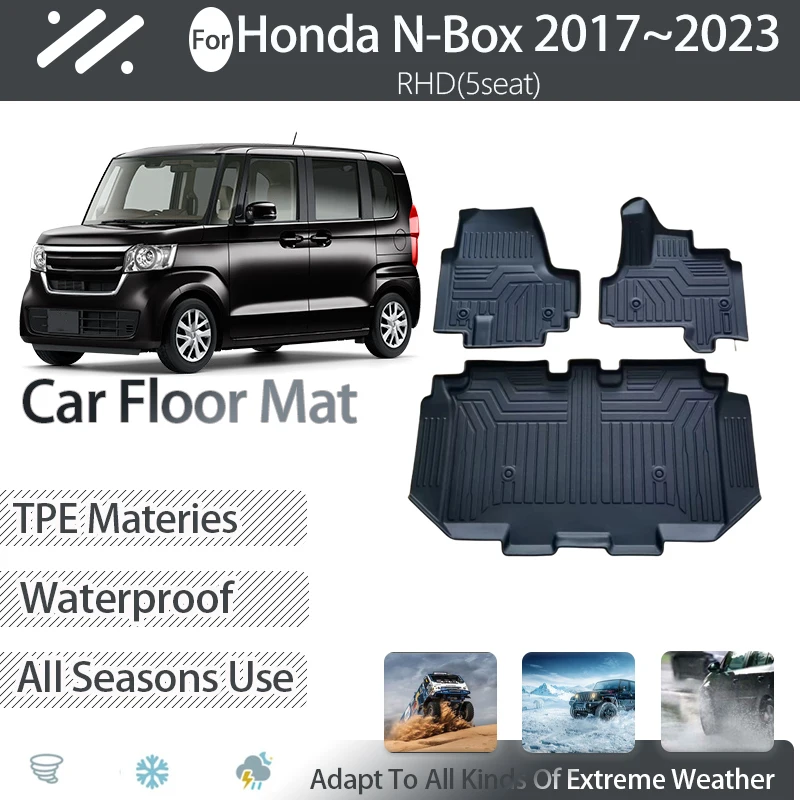 Автомобильные коврики для Honda N-Box NBox JF3 JF4 2017 ~ 2023, противогрязный коврик для правой руки, коврик из ТПЭ для ног, аксессуары для автомобильного интерьера
Автомобильные коврики для Honda N-Box NBox JF3 JF4 2017 ~ 2023, противогрязный коврик для правой руки, коврик из ТПЭ для ног, аксессуары для автомобильного интерьера