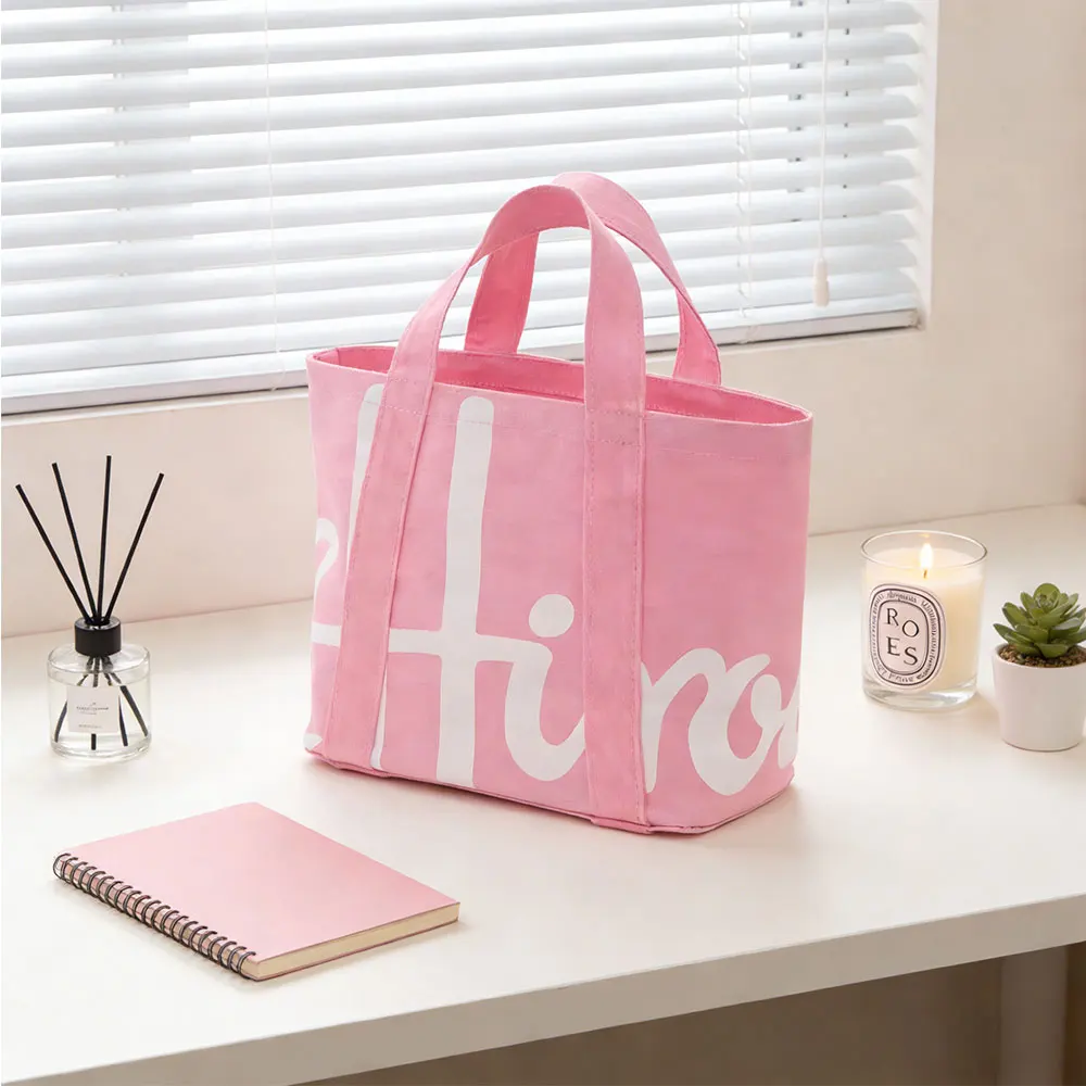 Trendy Mini Cotton Logo Tote Bag for Women Durable Reusable Small Canvas Grocery Shopping Bag for Ladies And Girls
Trendy Mini Cotton Logo Tote Bag for Women Durable Reusable Small Canvas Grocery Shopping Bag for Ladies And Girls