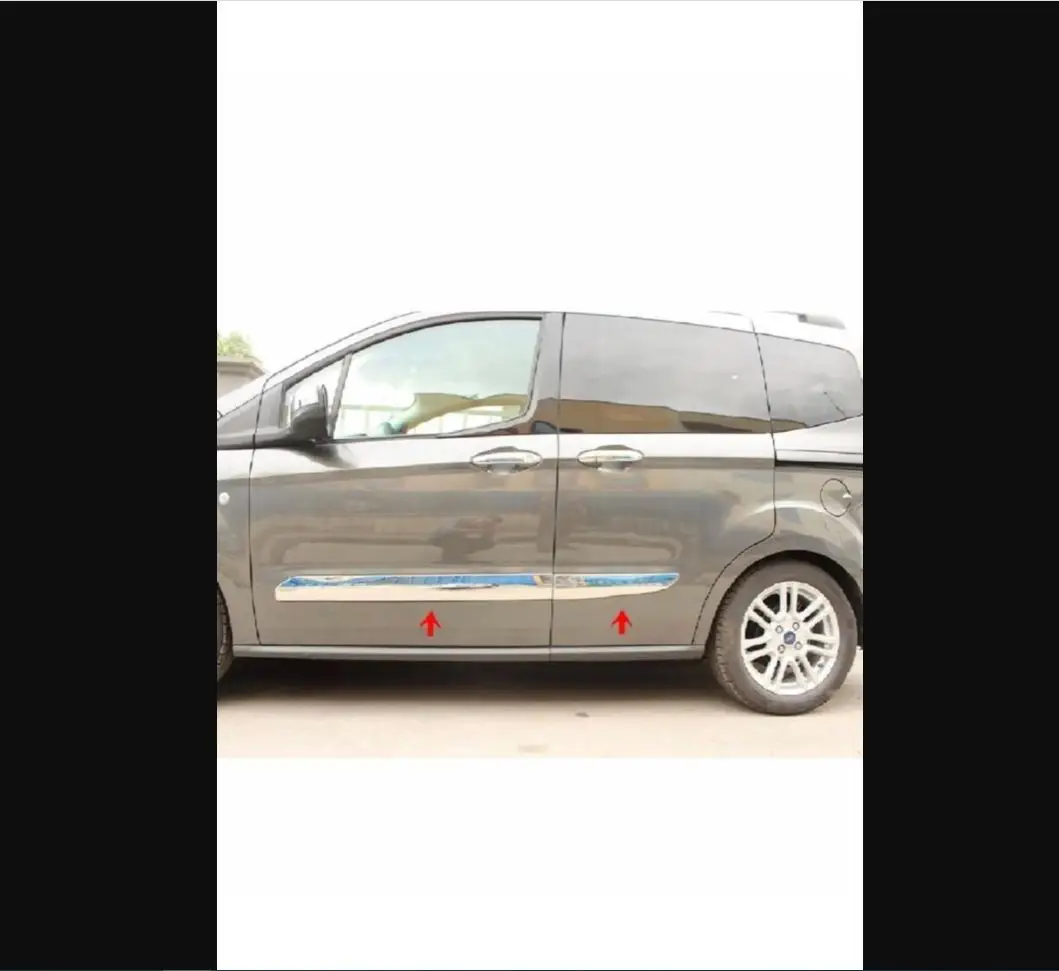 For Ford Tourneo Courier Chrome Side Door Streamer 4 Pcs. Over 2014 Stainless Steel - Chromium Styling Racer Shinny Body Kit
For Ford Tourneo Courier Chrome Side Door Streamer 4 Pcs. Over 2014 Stainless Steel - Chromium Styling Racer Shinny Body Kit