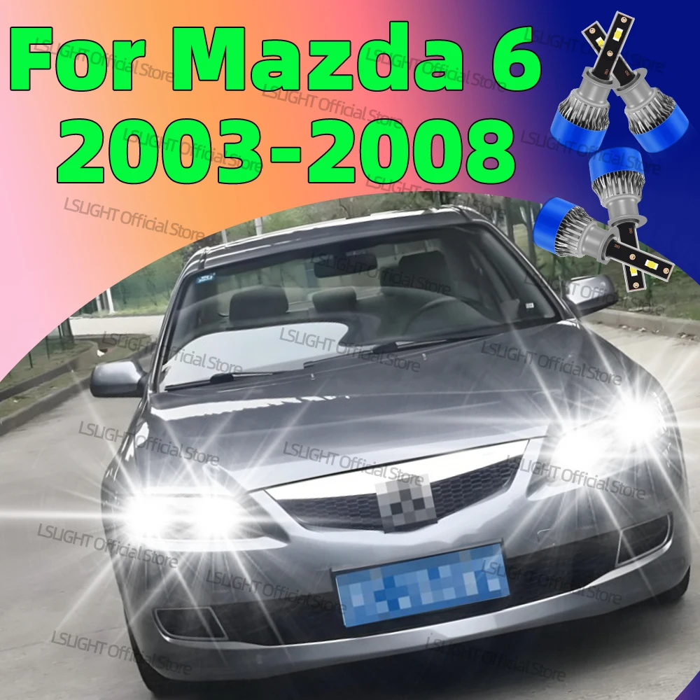 2/4Pcs Turbo Headlights 6000K 3570 CSP Chips High Low Beam For Mazda6 Mazda 6 2003 2004 2005 2006 2007 2008 Car Bulbs 12V 
2/4Pcs Turbo Headlights 6000K 3570 CSP Chips High Low Beam For Mazda6 Mazda 6 2003 2004 2005 2006 2007 2008 Car Bulbs 12V