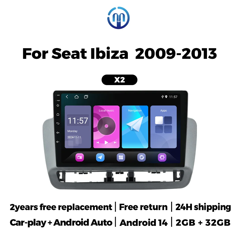 Navifly Car Radio For Seat Ibiza 2012 - 2015 Multimedia Video Player GPS BT WIFI Wireless CarPlay Android Auto Stereo No 2Din
Navifly Car Radio For Seat Ibiza 2012 - 2015 Multimedia Video Player GPS BT WIFI Wireless CarPlay Android Auto Stereo No 2Din