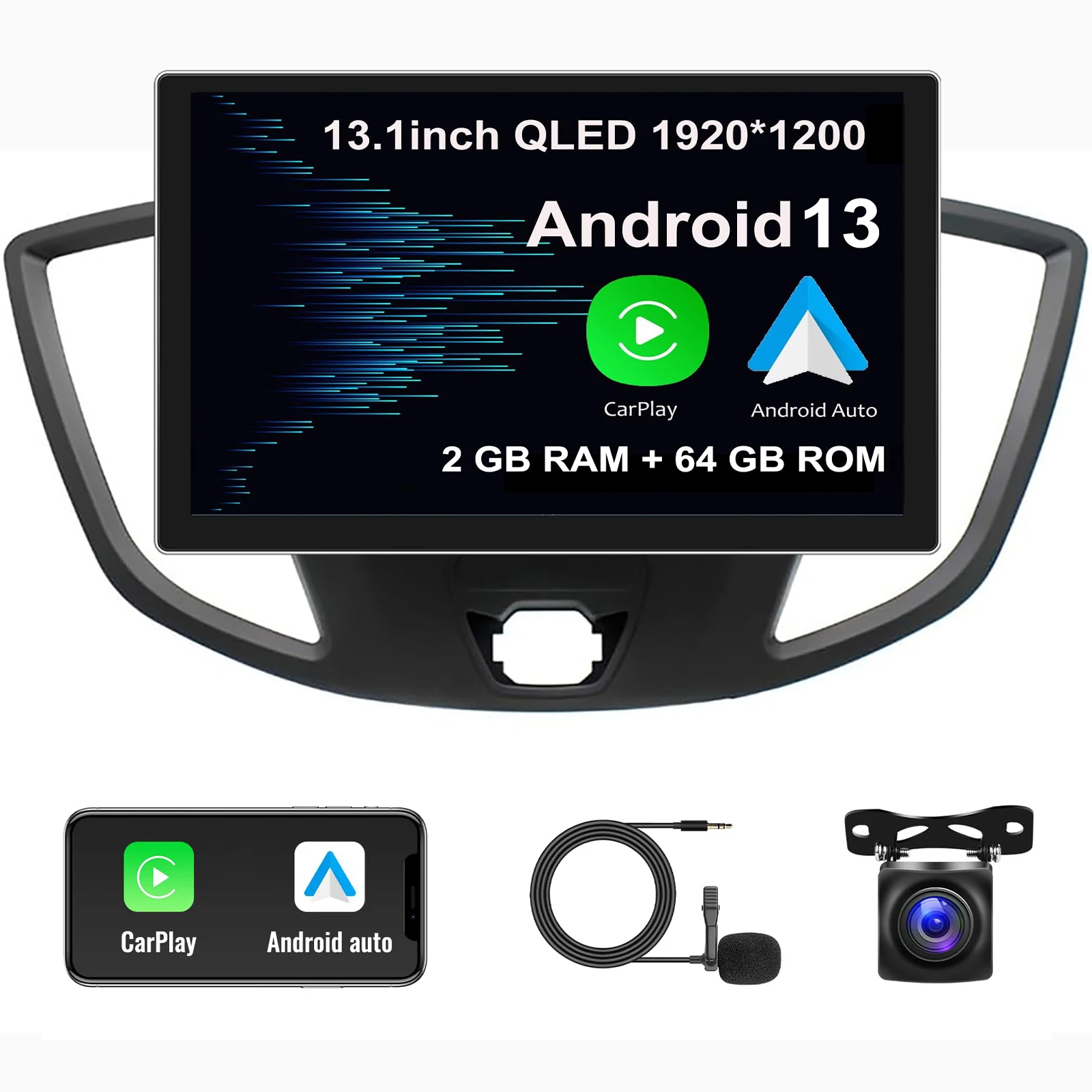 13-дюймовая 2K автомагнитола для Ford Transit 2015-2018 с сенсорным экраном, Carplay/Android Auto, GPS-навигацией, Wi-Fi, Bluetooth
13-дюймовая 2K автомагнитола для Ford Transit 2015-2018 с сенсорным экраном, Carplay/Android Auto, GPS-навигацией, Wi-Fi, Bluetooth