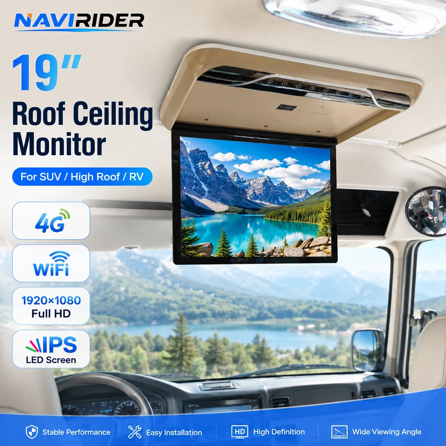 19 Inch Android 13 Flip Down Roof Monitor 4G WiFi Universal Car Ceiling TV Screen Rear Seat Entertainment HDMI USB Player
19 Inch Android 13 Flip Down Roof Monitor 4G WiFi Universal Car Ceiling TV Screen Rear Seat Entertainment HDMI USB Player