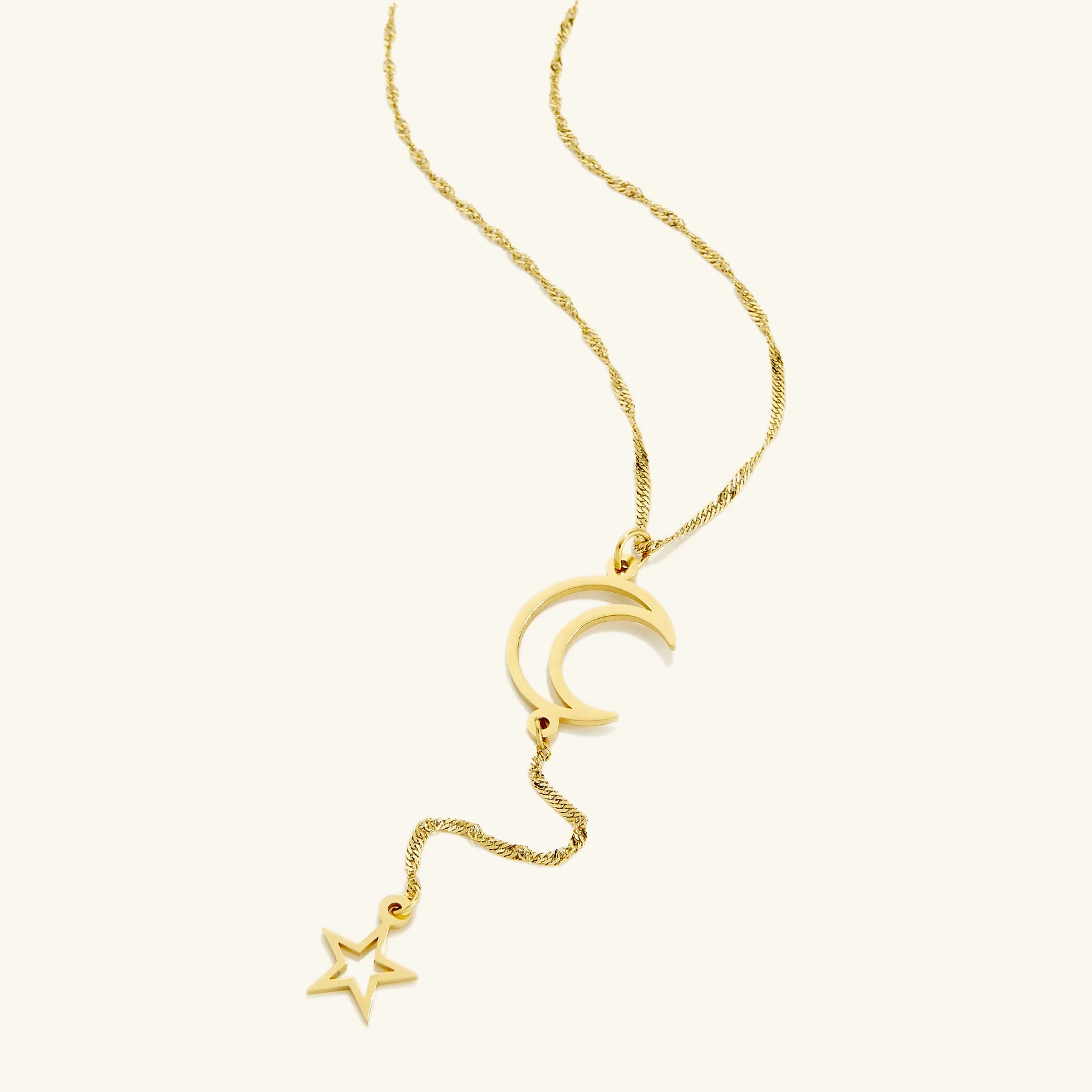 Galaxy Lariat Necklace Personalized Star Moon Pendant Islamic Jewelry Stainless Steel Women's Necklace Best Holiday Gift For Her
Galaxy Lariat Necklace Personalized Star Moon Pendant Islamic Jewelry Stainless Steel Women's Necklace Best Holiday Gift For Her