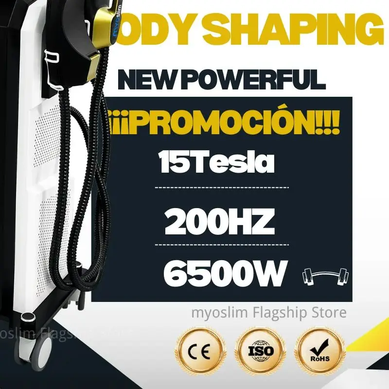 MYOslim Sculpt Machine 15Tesla 6500w EMS RF Fat Slimming Burning Muscle Stimulation Body Sculpting 15 Electromagnetic Therapy
MYOslim Sculpt Machine 15Tesla 6500w EMS RF Fat Slimming Burning Muscle Stimulation Body Sculpting 15 Electromagnetic Therapy