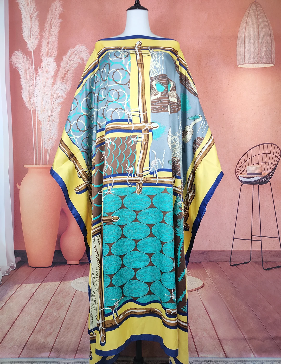Europe Fashion Muslim Printed Summer Boho Loose Twill Silk Kaftan Maxi Dress Kuwait Blogger Traditional Ramadan Abaya gowns
Europe Fashion Muslim Printed Summer Boho Loose Twill Silk Kaftan Maxi Dress Kuwait Blogger Traditional Ramadan Abaya gowns