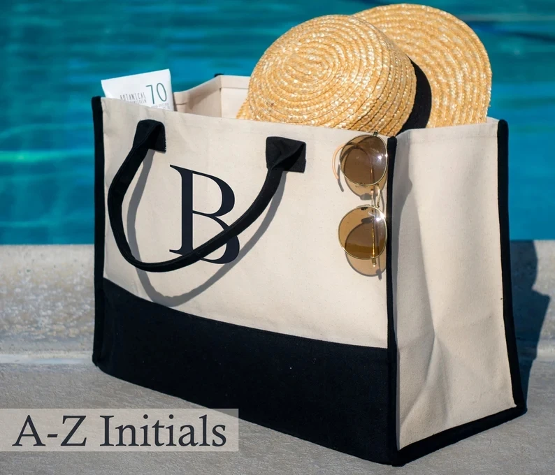 Beach Tote Bags for Women Personalized Initial Monogram Large Bag Bridesmaid Bachelorette Gift A-Z Hen Party Tote Bag Wedding
Beach Tote Bags for Women Personalized Initial Monogram Large Bag Bridesmaid Bachelorette Gift A-Z Hen Party Tote Bag Wedding
