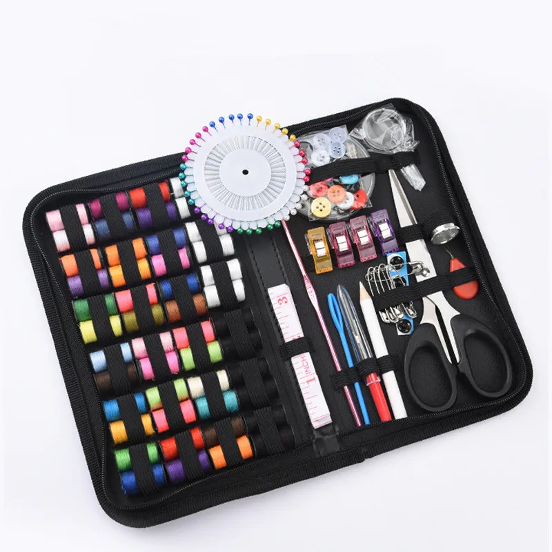 Sewing Kit with Portable Storage Bag Complete Needle Thread Scissors Measuring Tape Accessories Set for Home Travel Emergency Cl
Sewing Kit with Portable Storage Bag Complete Needle Thread Scissors Measuring Tape Accessories Set for Home Travel Emergency Cl