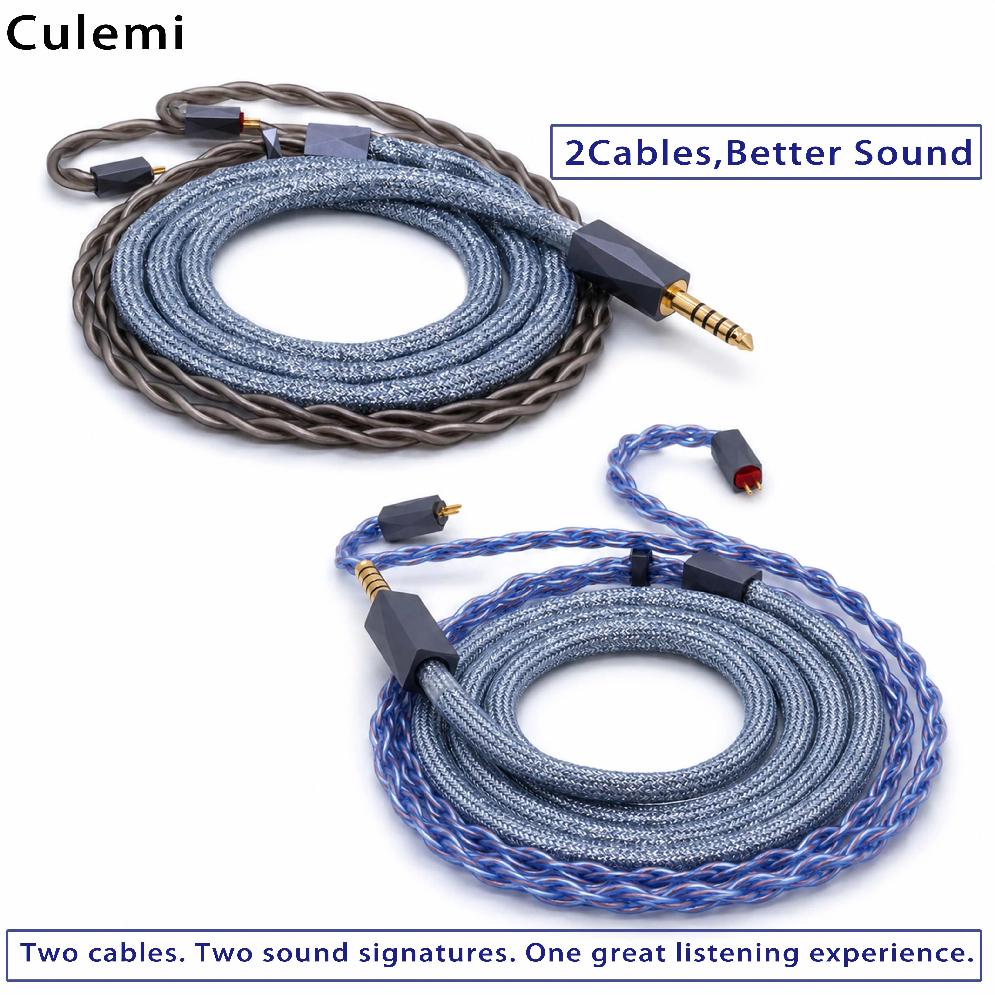 Culemi-QBS+QDS Upgrade Headphone Cable with 2.5/3.5/4.4 Balanced MMCX/2PIN/Dual3.5 for Delci Explorer DaVinci Himalaya
Culemi-QBS+QDS Upgrade Headphone Cable with 2.5/3.5/4.4 Balanced MMCX/2PIN/Dual3.5 for Delci Explorer DaVinci Himalaya