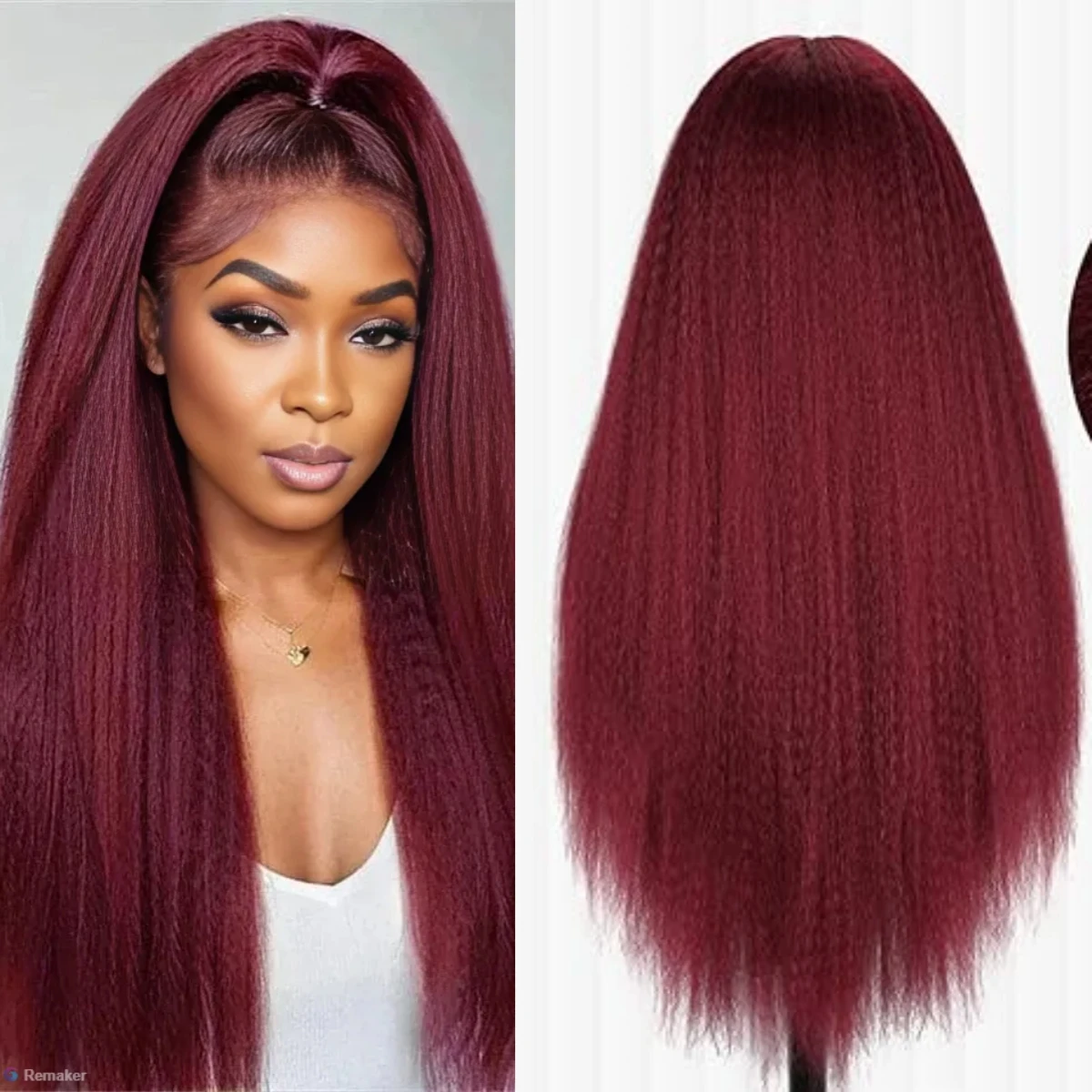 13x4 13x6 Hd Lace Brazilian Human Hair Wig Sale Kinky Straight Wigs for Women 99J Red Frontal 100% Glue For Black Woman
13x4 13x6 Hd Lace Brazilian Human Hair Wig Sale Kinky Straight Wigs for Women 99J Red Frontal 100% Glue For Black Woman