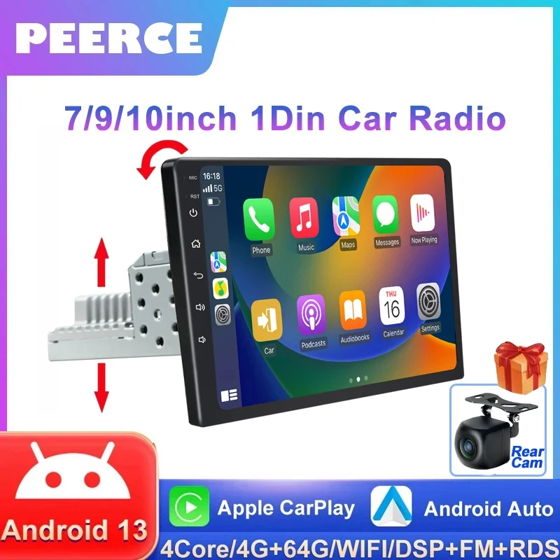 Универсальный Автомобильный дисплей 7/9/10 дюймов на Android с GPS, автомобильный мультимедийный плеер 1DIN, стерео, CarPlay, автомобильное радио, Bluetooth
Универсальный Автомобильный дисплей 7/9/10 дюймов на Android с GPS, автомобильный мультимедийный плеер 1DIN, стерео, CarPlay, автомобильное радио, Bluetooth