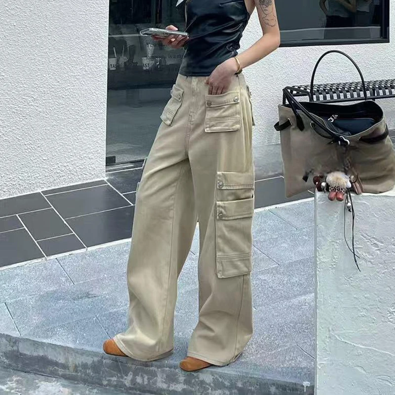 Женские джинсы цвета хаки, ранняя осень 2023, новые тяжелые промышленные пуговицы Y2k, корейский элегантный стиль Харадзюку, простые темпераментные джинсы, рабочие брюки
Женские джинсы цвета хаки, ранняя осень 2023, новые тяжелые промышленные пуговицы Y2k, корейский элегантный стиль Харадзюку, простые темпераментные джинсы, рабочие брюки