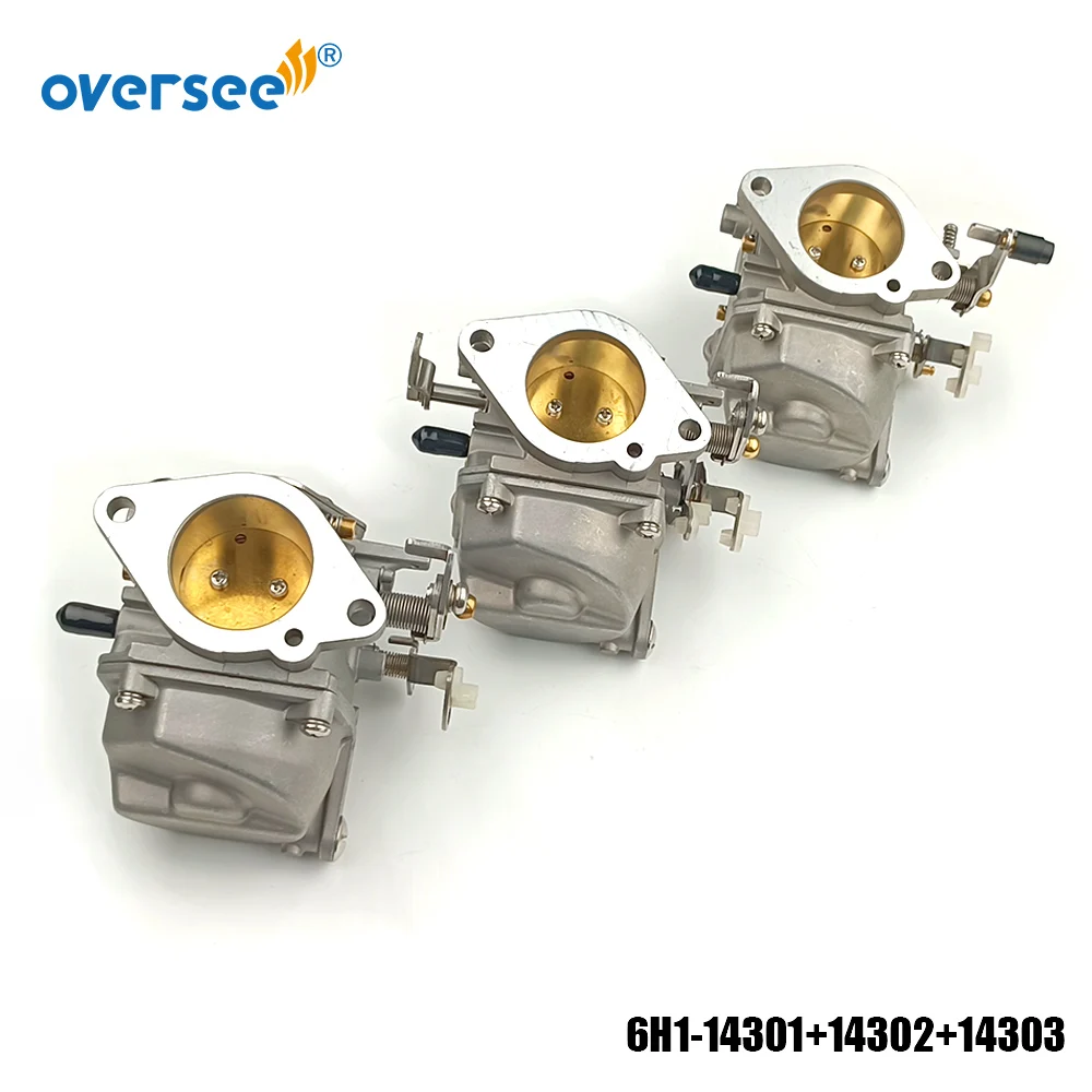 6H1-14301/14302/14303 Carburetor Assy Set For Yamaha 90HP Outboard Engine 6H1-14301-30-00 6H1-14302-30-00 6H1-14303-30-00
6H1-14301/14302/14303 Carburetor Assy Set For Yamaha 90HP Outboard Engine 6H1-14301-30-00 6H1-14302-30-00 6H1-14303-30-00