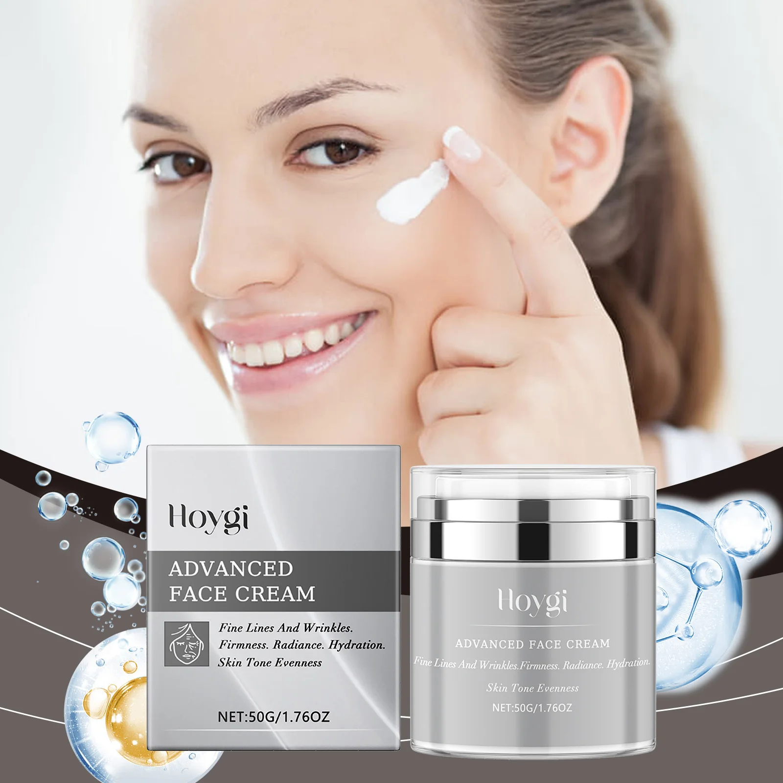 Hoygi 50g Moisturizing Facial Cream Skin Rejuvenation Fade Fine Lines Nourishing Lifting Sagging Skin Smooth Face Firming Cream
Hoygi 50g Moisturizing Facial Cream Skin Rejuvenation Fade Fine Lines Nourishing Lifting Sagging Skin Smooth Face Firming Cream