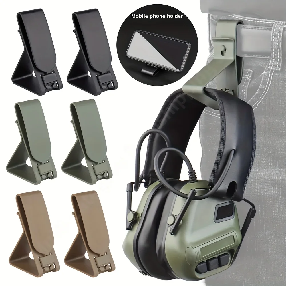 2PCS Tactical Portable Headphone Hook Cell Phone Holder Molle Quick Release Clip Holder Protector for IPSC Belt Accessories
2PCS Tactical Portable Headphone Hook Cell Phone Holder Molle Quick Release Clip Holder Protector for IPSC Belt Accessories