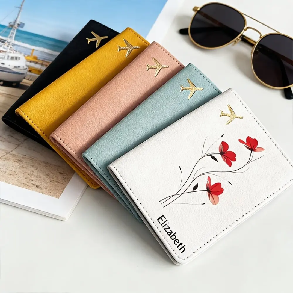 Personalized Floral Passport Cover Custom Name Universal Travel Organizer with Luggage Tag for Easy Flight Check-in
Personalized Floral Passport Cover Custom Name Universal Travel Organizer with Luggage Tag for Easy Flight Check-in