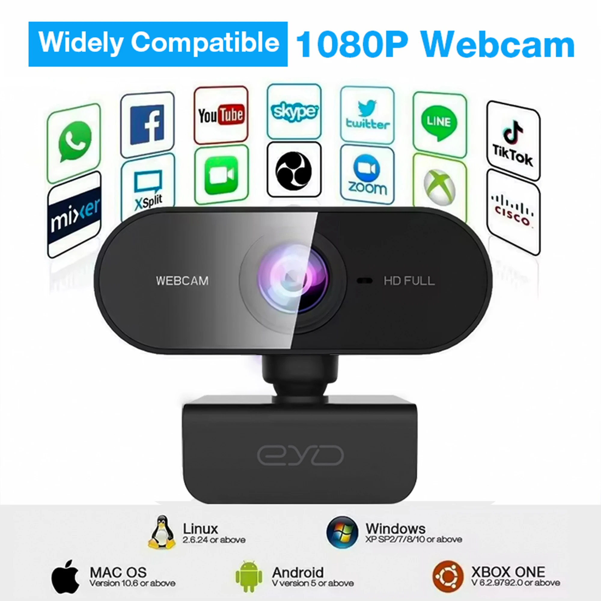 New Webcam 1080P Mini Camera 2K Full HD Webcam with Microphone 30fps USB Web Cam for Auto Focus PC Laptop Video Shooting Camera
New Webcam 1080P Mini Camera 2K Full HD Webcam with Microphone 30fps USB Web Cam for Auto Focus PC Laptop Video Shooting Camera