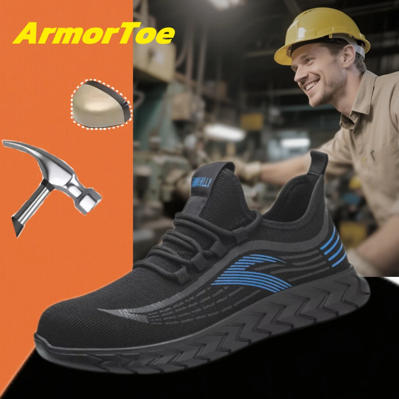 ArmorToe Steel Head Anti-smash Anti-stabbing Four Seasons Section Safety Shoes Non-slip Comfortable Work Shoes #Armor2714
ArmorToe Steel Head Anti-smash Anti-stabbing Four Seasons Section Safety Shoes Non-slip Comfortable Work Shoes #Armor2714