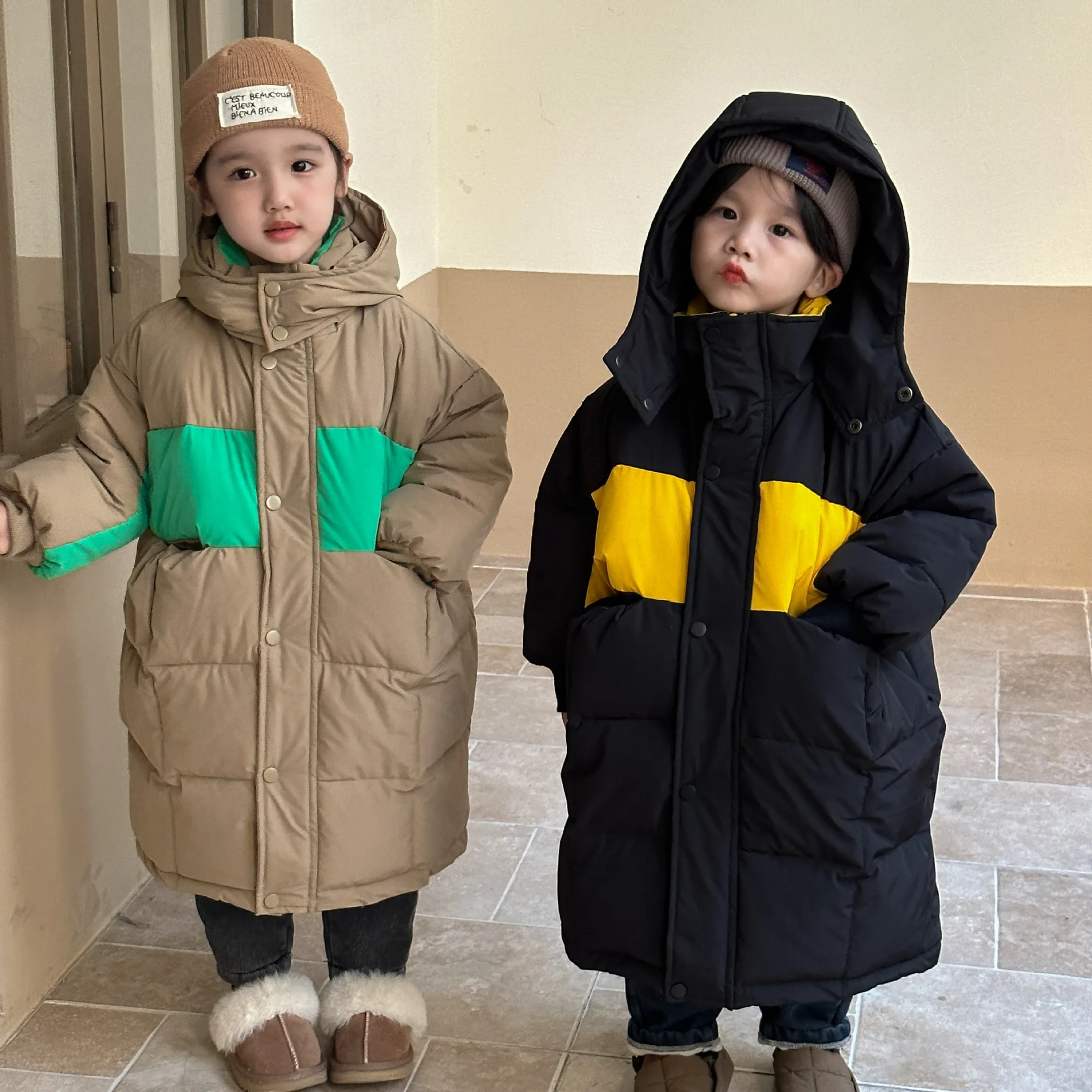 Winter Children Boys Thicken Warm Parkas Baby Girls Long Hooded Down Cotton Coat Fashion Kids Padded Jacket Outerwear
Winter Children Boys Thicken Warm Parkas Baby Girls Long Hooded Down Cotton Coat Fashion Kids Padded Jacket Outerwear