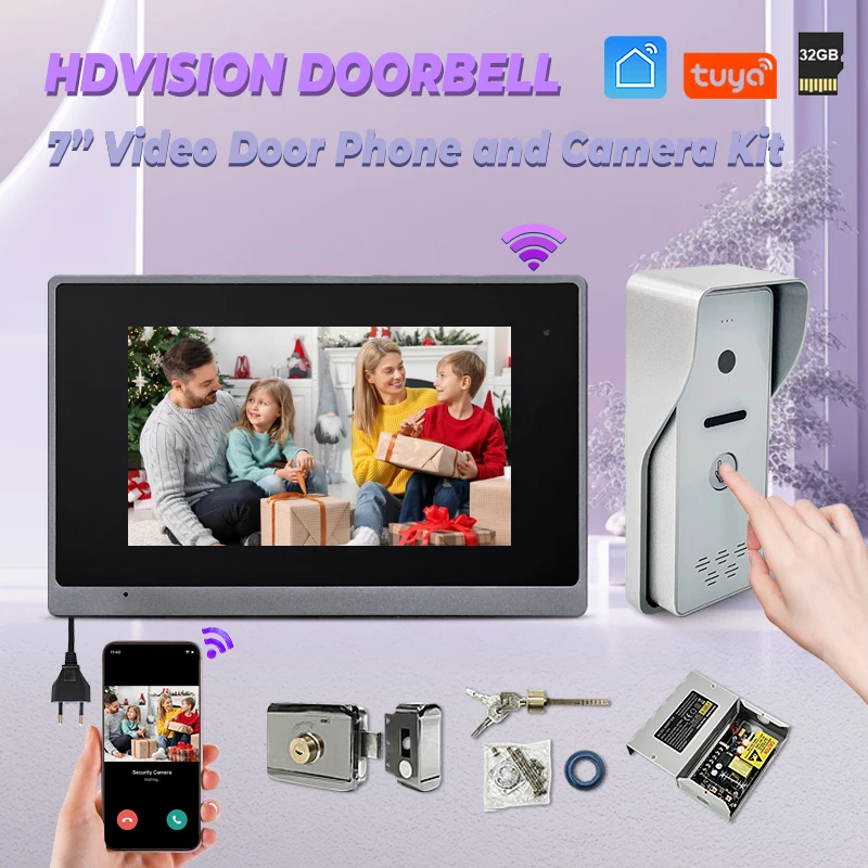 High Quality Wifi Tuya Video Door Phone 7 Channel IP Intercom System Door Intercom with Camera with 2 Gates Unlock
High Quality Wifi Tuya Video Door Phone 7 Channel IP Intercom System Door Intercom with Camera with 2 Gates Unlock