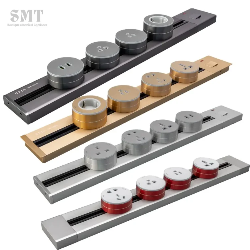 Removable Power Rail Sliding Track Socket Surface Multiplug Extension Outlet EU US Round Adapter Plug Office Kitchen Accessories
Removable Power Rail Sliding Track Socket Surface Multiplug Extension Outlet EU US Round Adapter Plug Office Kitchen Accessories