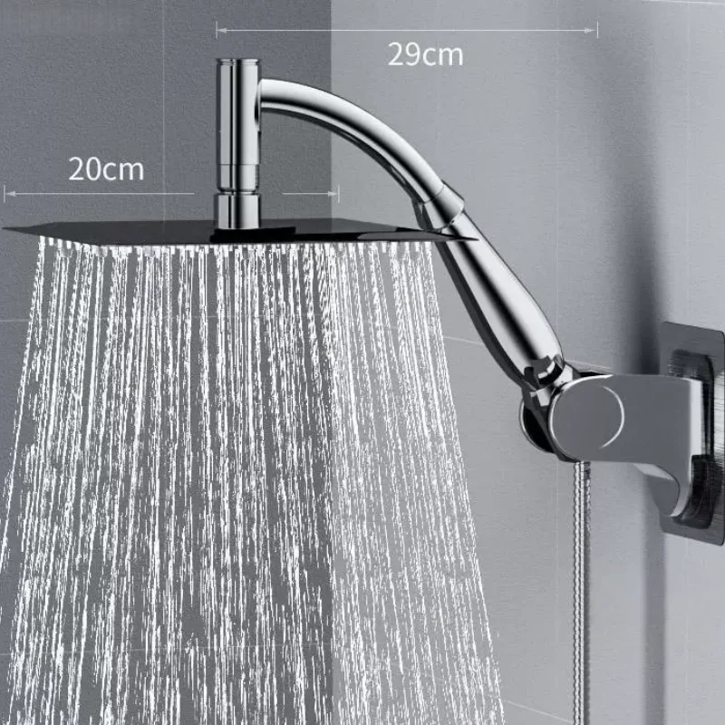 Душевой набор высокого давления для ванной комнаты с дождевой насадкой, большая изогнутая душевая колонна из нержавеющей стали, удлинитель, круглая квадратная насадка для душа
Душевой набор высокого давления для ванной комнаты с дождевой насадкой, большая изогнутая душевая колонна из нержавеющей стали, удлинитель, круглая квадратная насадка для душа